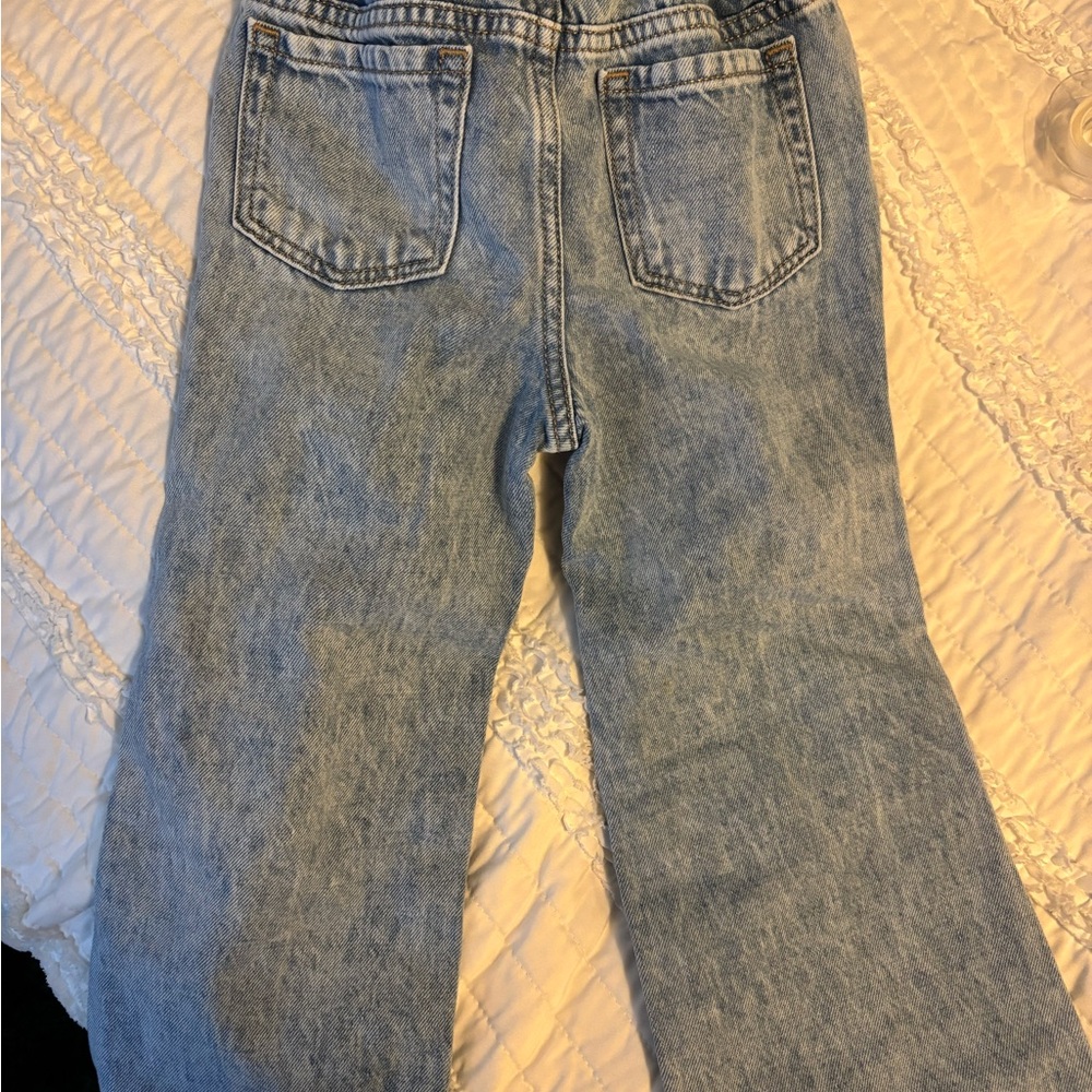 GAP Light Blue Jeans with Dark Blue Heart Patches - Picture 4 of 4